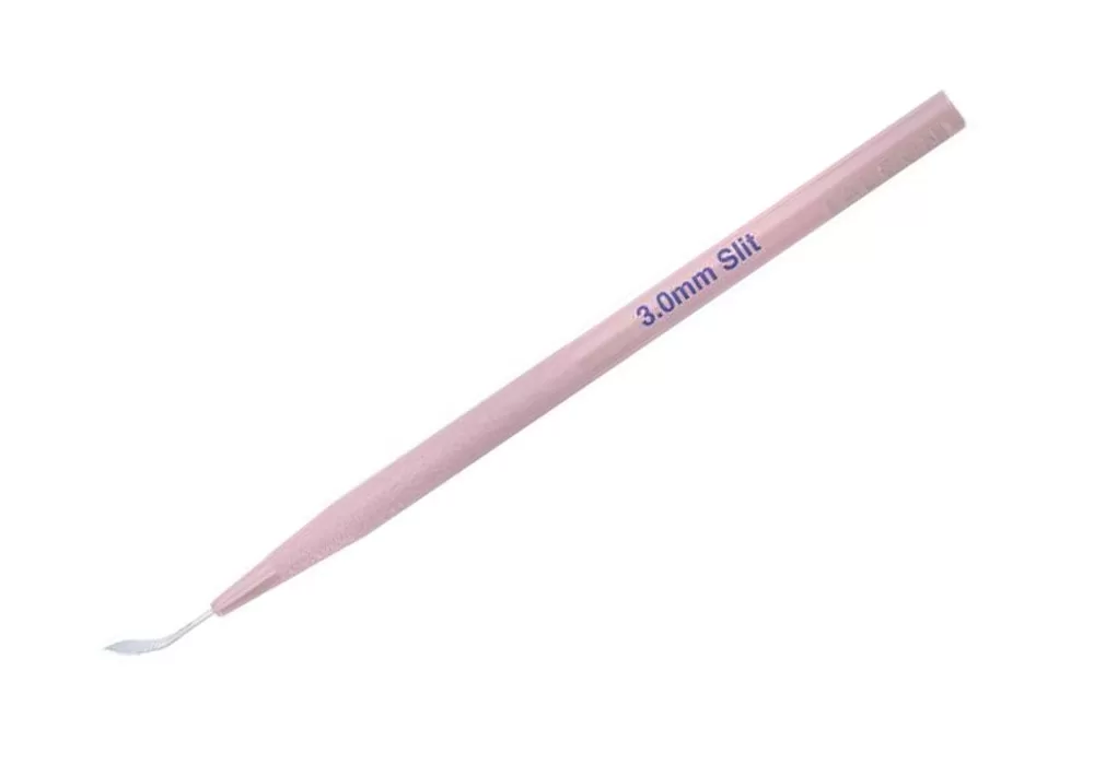 Alcon Clearcut Slit Knife 2.4 Single Bevel Intrepid Micro-Coaxial (Blue) ()