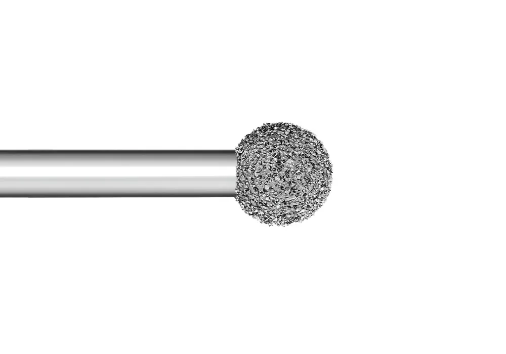 Anspach 2 mm Diamond Ball, Extended Length (Yellow)