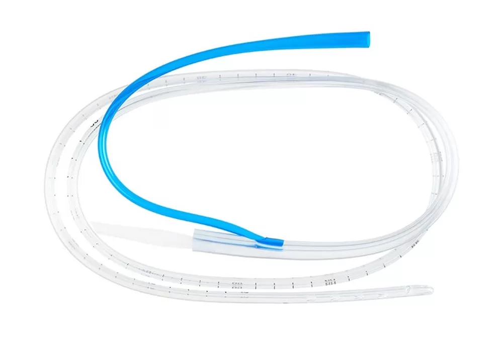 Bard Nasogastric Sump Tube, 16Fr x 48" Long, With Radiopaque Stripe Mark 18", 22", 26", 30" From Distal End