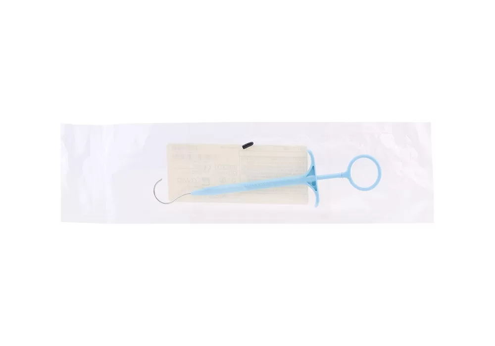 ConMed Suture Retriever, Medium, Blue, Sterile, Disposable