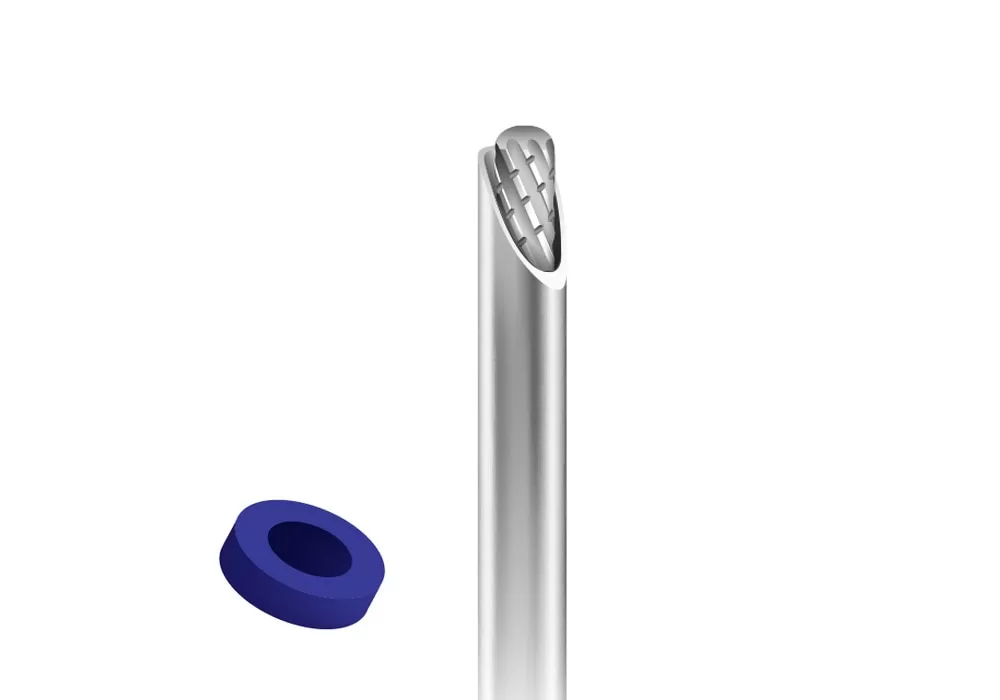 ConMed Linvatec 5.0 mm Sterling® Reduced Hood Oval Bur, 20°, 13.0 cm