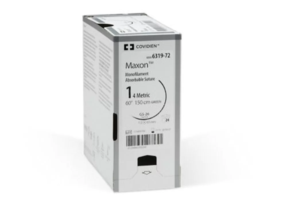 Covidien 0 36" Maxon Mono Poly Synthetic Absorable Suture, Gs-2, 90 cm Taper ( of 36) (Green)
