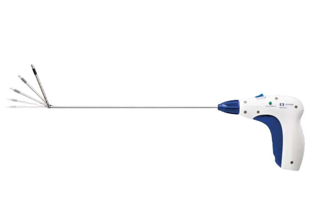 Covidien Reliatack Articulating Reloadable Fixation Device Violet Deep Purchase Absorbable Tacks (Contains: (1) Reliatack Articulating Reloadable Fixation Device, (3) 8 Tack Reloads, (1) 5 Tack Reload) (Temp Sensitive) (Two Piece Kit)