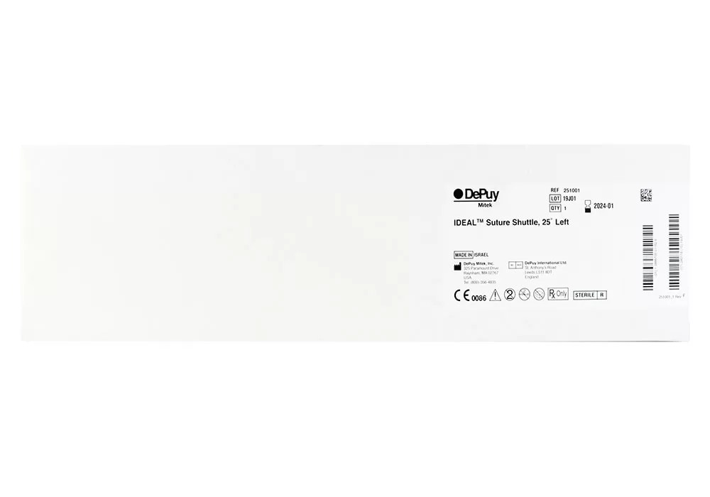 DePuy MItek IDEAL Suture Shuttle, 25 Depree Left