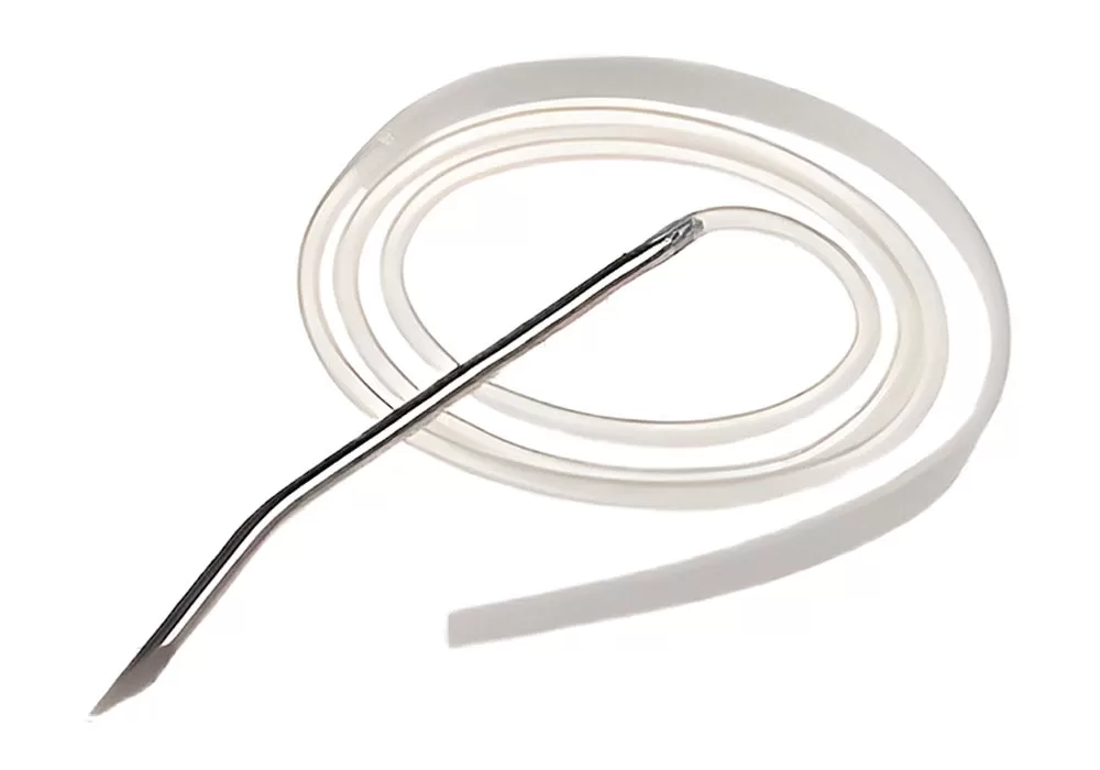 Ethicon Blake Silicone Drain, 7 mm Flat, Full Fluted