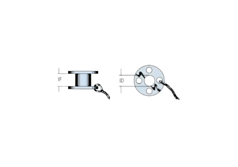 Gyrus Acmi Reuter-Bobbin Vent Tube, 1.14mm I.D., 1mm Interflange Fluoroplastic