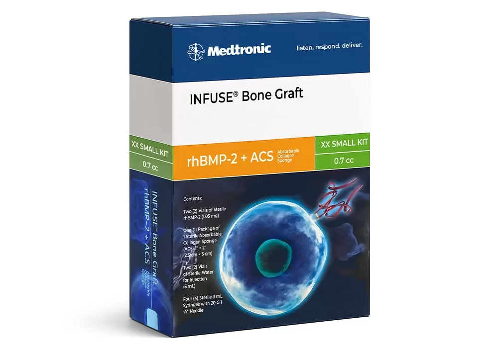 Medtronic Infuse Bone Graft Kit Rhbmp-2 + Acs (Absorbable Collagen Sponge), XX Small Kit, 1.4 cc (Temp Sensitive)