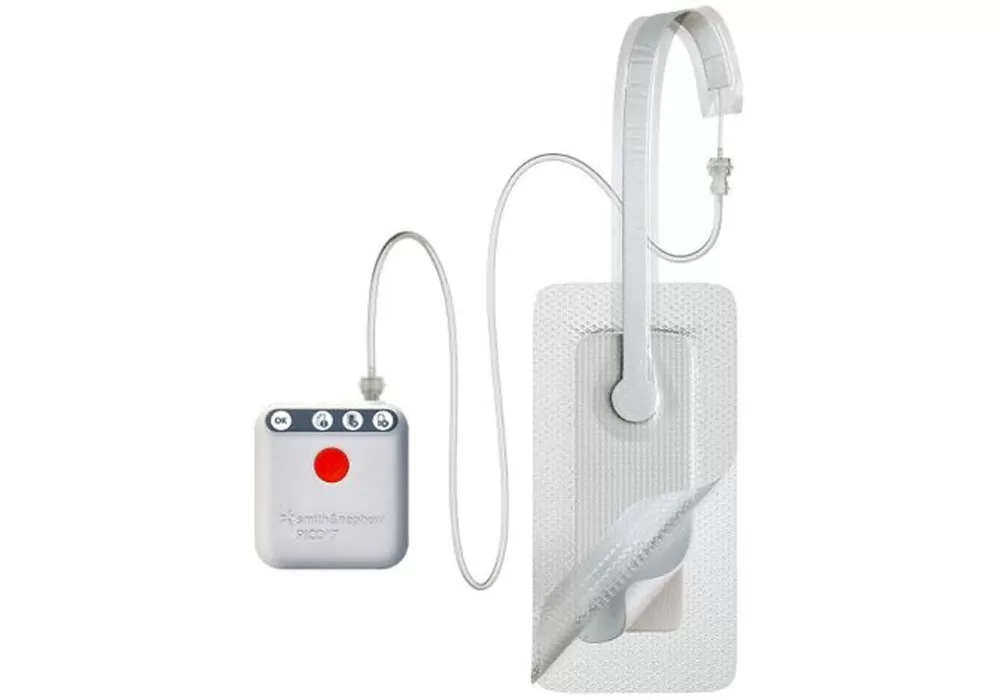 Smith & Nephew Pico 7 Single Use Negative Pressure Wound Therapy System, 3.9" X 15.7" (10cm x 40cm) (Contains: (2) Dressing, (1) Pump) (Three Piece Kit)