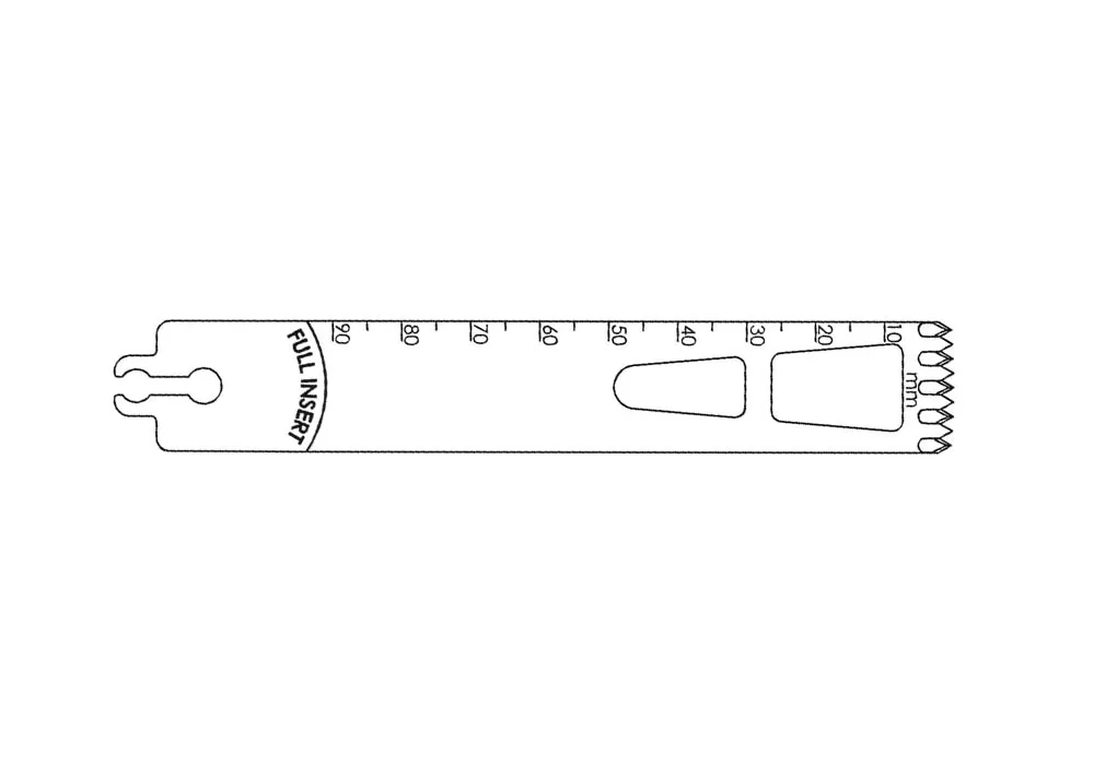 Stryker 2108 Series Sagittal Blade Aggressive (18.5 mm x 1.24 mm x 83.5 mm)