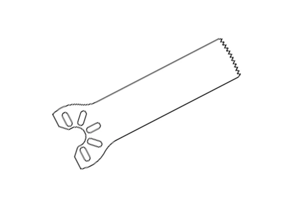 Stryker Thin Offset Blade (9.0 x 0.38 x 25.0 mm)
