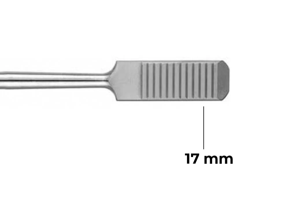 Stryker Large Cottle Rasp, 17 mm x 8.8 mm