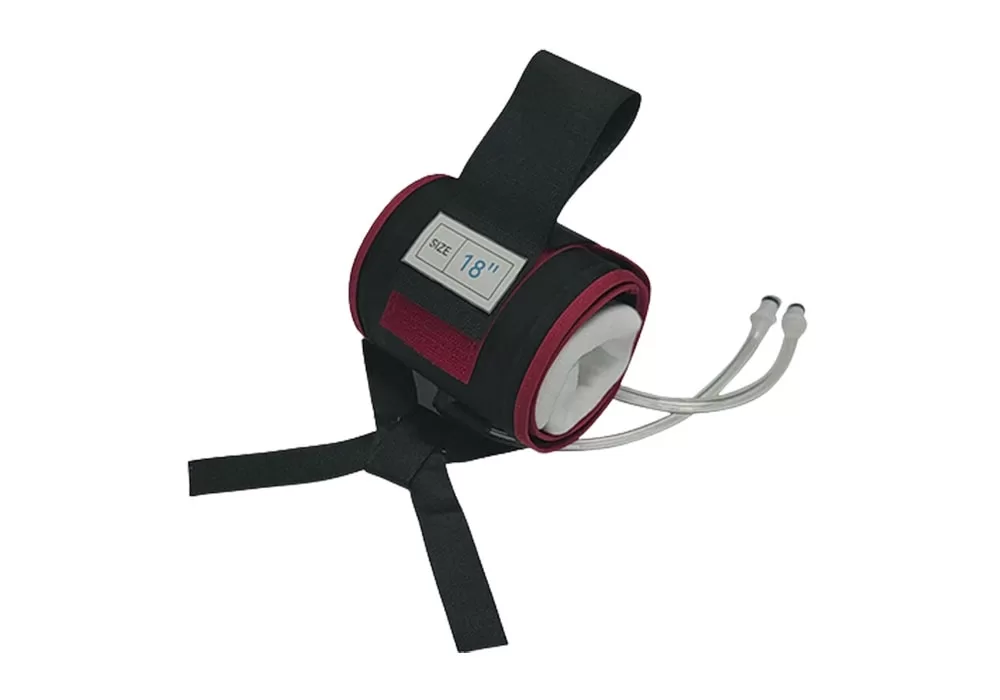 Stryker Color Cuff 18" (Red), Quick Connect Dual Port, Single Bladder